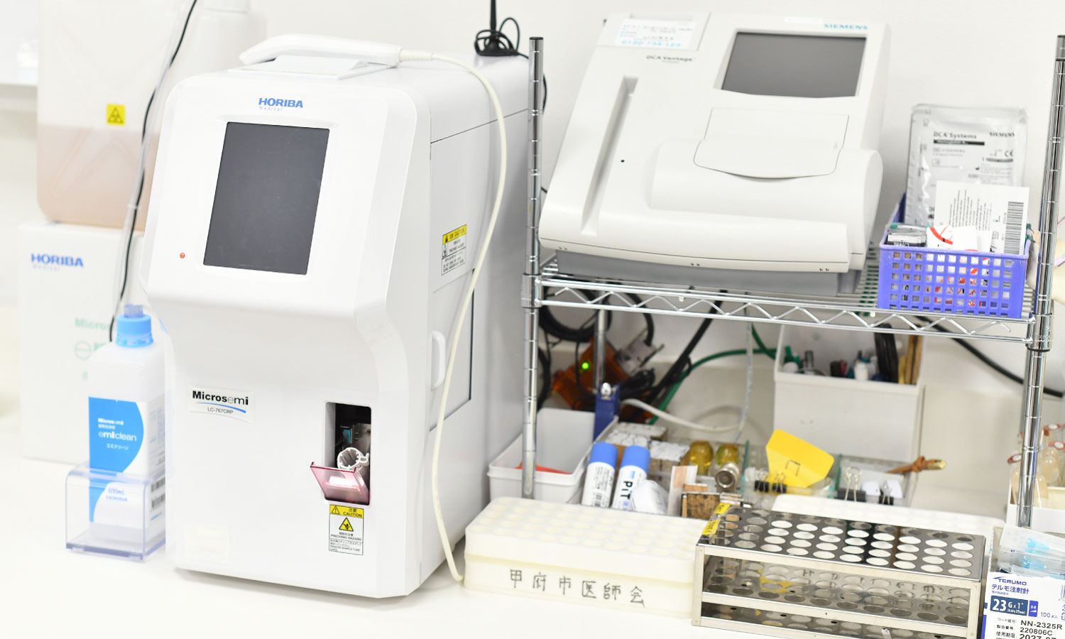 全自動血球計数機・血糖測定機器